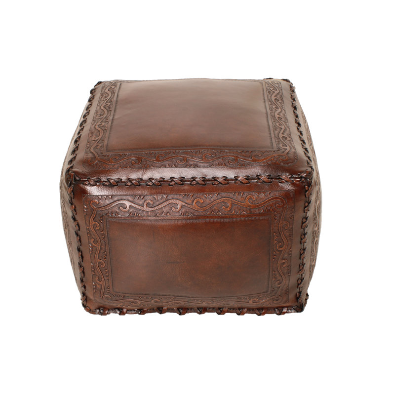 Aecca Leather Ottoman