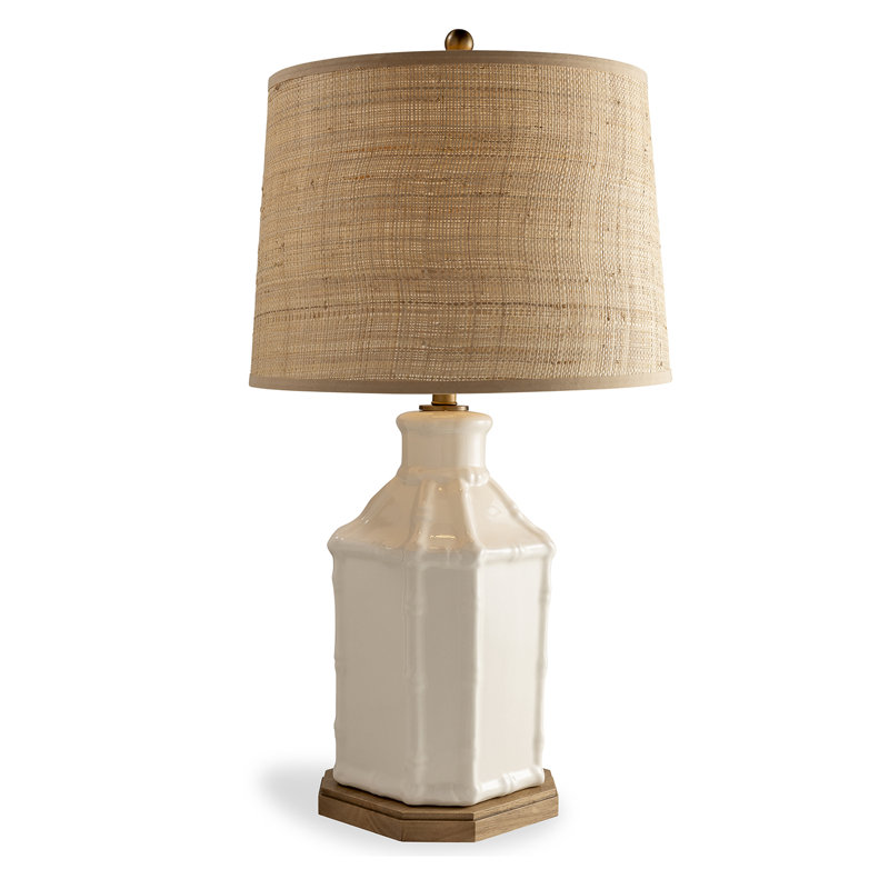 Amelia Table Lamp, Cream/Brown