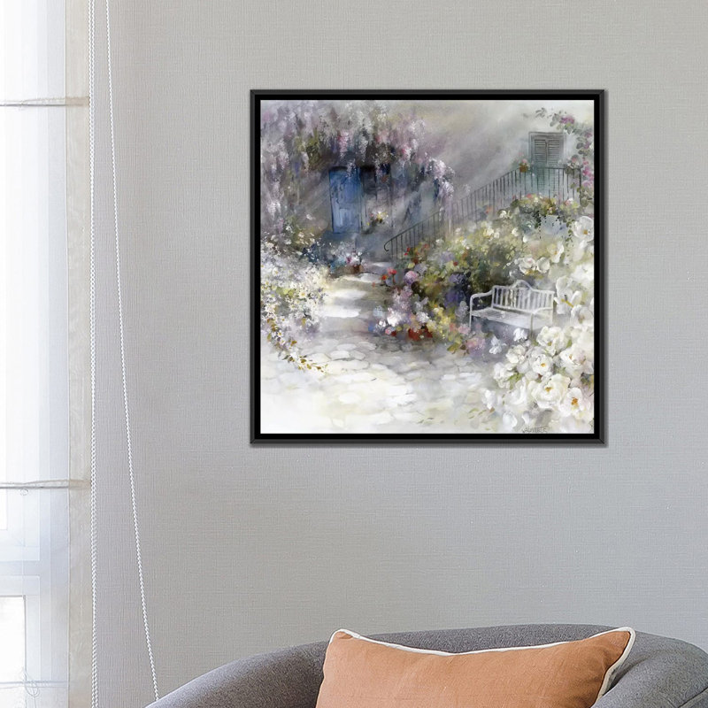 «Wordless», reproduction sur toile, H 18 po x l 18 po x P 1,5 po, Toile avec cadre noir, Pas de tapis