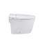 Combinaison de bidet de toilette intelligente avec buse autonettoyante, siège chauffant, veilleuse, commande à bouton, chasse d'eau en cas de panne de courant, fermeture en douceur, chasse automatique, avec télécommande