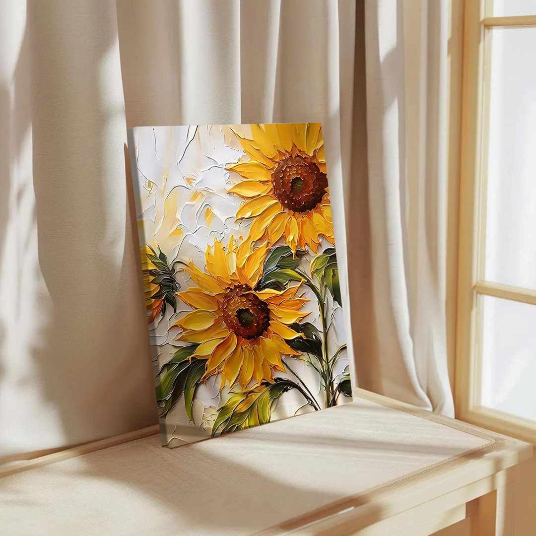 Wall Decor Artwork Yellow Floral Pictures Paintings Modern Botanical Posters Print