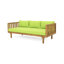 Lit de jour avec coussins en bois et eau, panneau à lattes, l 66,47 x P 32,59 x H 24,76, assemblage requis