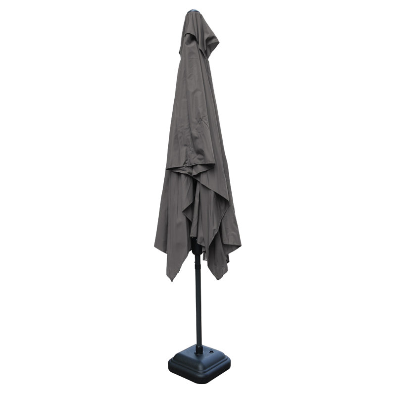 Randle 3m x 2 m Rectangular Traditional Parasol Grey