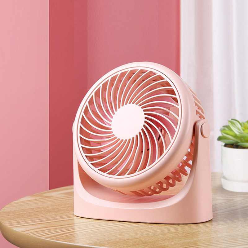 Petit ventilateur portatif USB multifonctionnel Kondieu, Pink