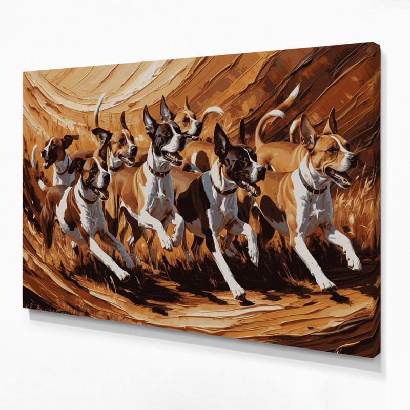 «Dogs Basenji Brown», art mural sur toile, H 8 po x l 10 po