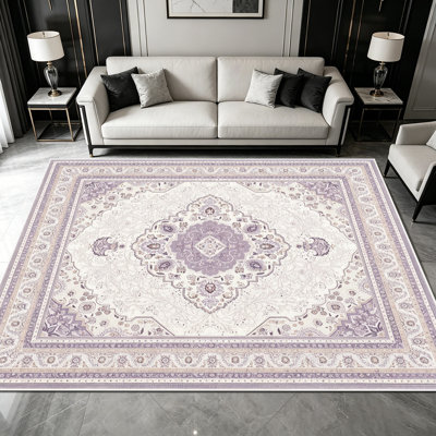 1PC Muted Vintage Hand-painted Floral Leaf Pattern area rugs for Living Room, Soft and Comfortable, Suitable for all seasons, easy-to-maintain, machine washable Indoor floor mat, Under Table Farmhouse suitable for Dining Table, Bedroom, Kitchen,