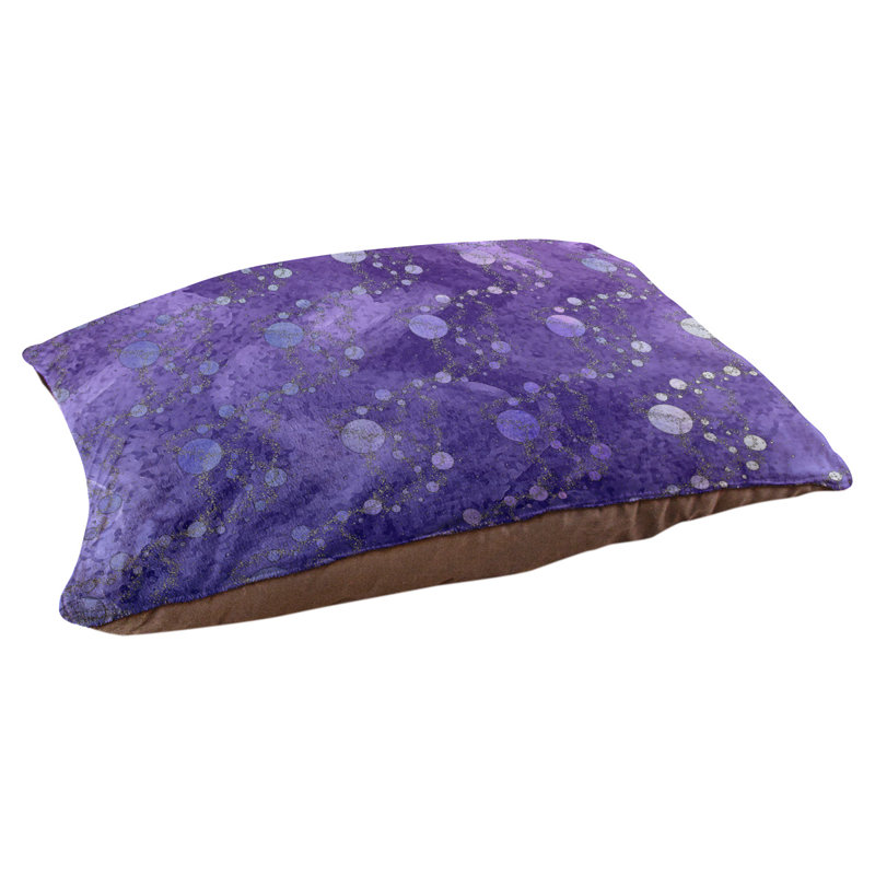 Coussin de concepteur de planète stars Byrge, L 52 po x l 42 po, Bleu / Mauve
