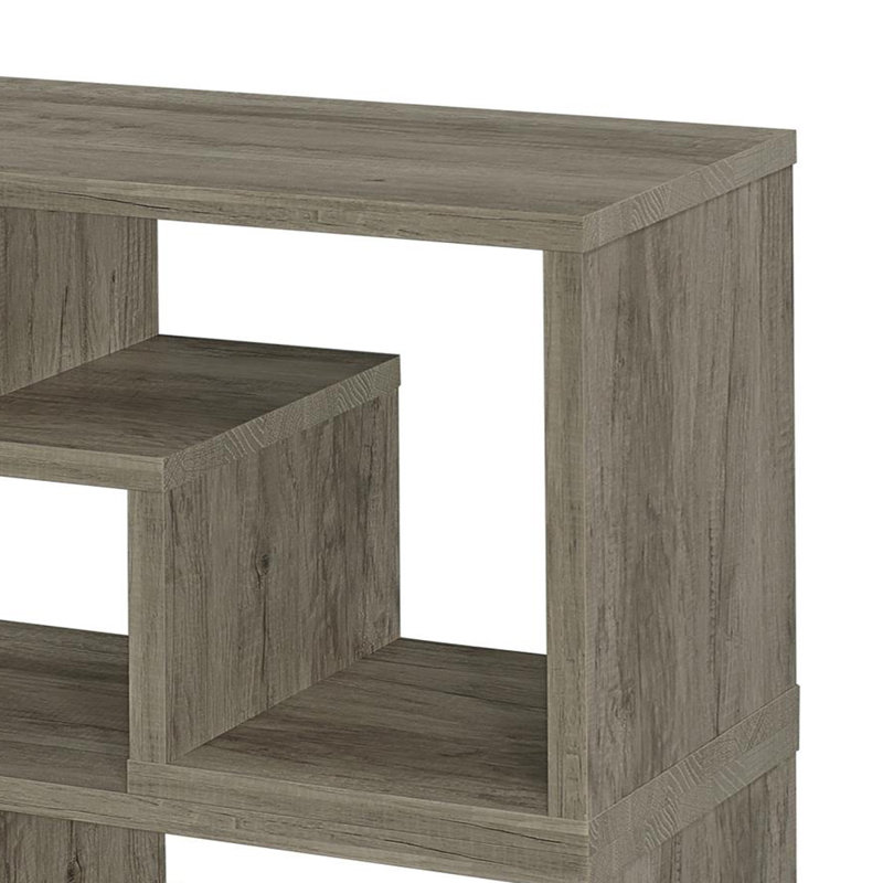 Katsumasa Geometric Bookcase, Gray Driftwood