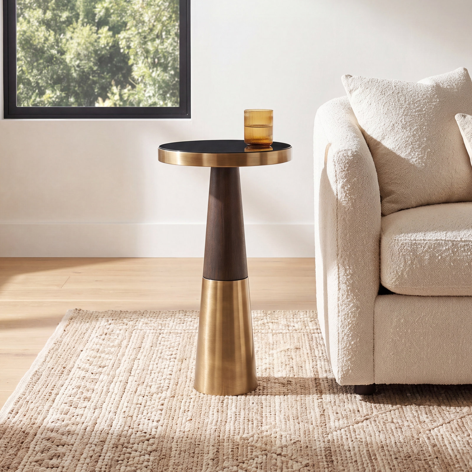 Kat Glass End Table