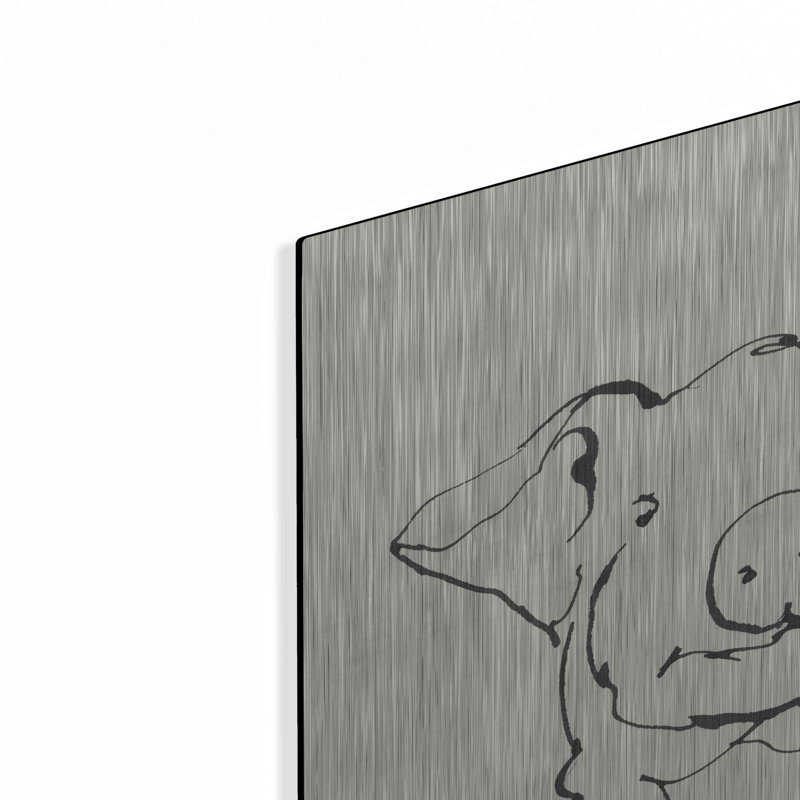 «Line Pig II» sur, H 24 po x l 24 po