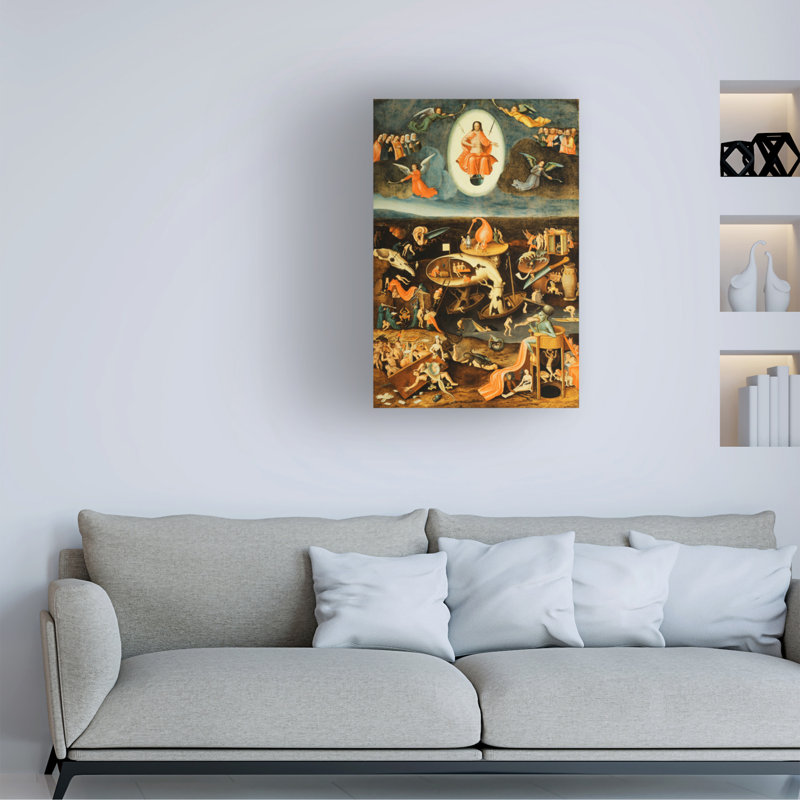 Hieronyme, Bosch, le Jugement dernier, art sur toile, H 32 po x l 22 po