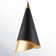 Craney 1 - Light Black/Gold LED Single Pendant