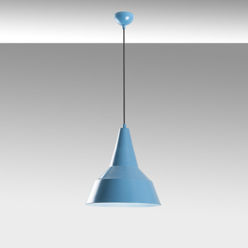 Lustre bleu clair élégant, hauteur réglable 16,0 po x 13,8 po | Corps en métal, douille E27 de 40 W maximum, hauteur totale de 42 à 51,6 po | Parfait pour la salle à manger et les espaces de vie, design élégant et moderne