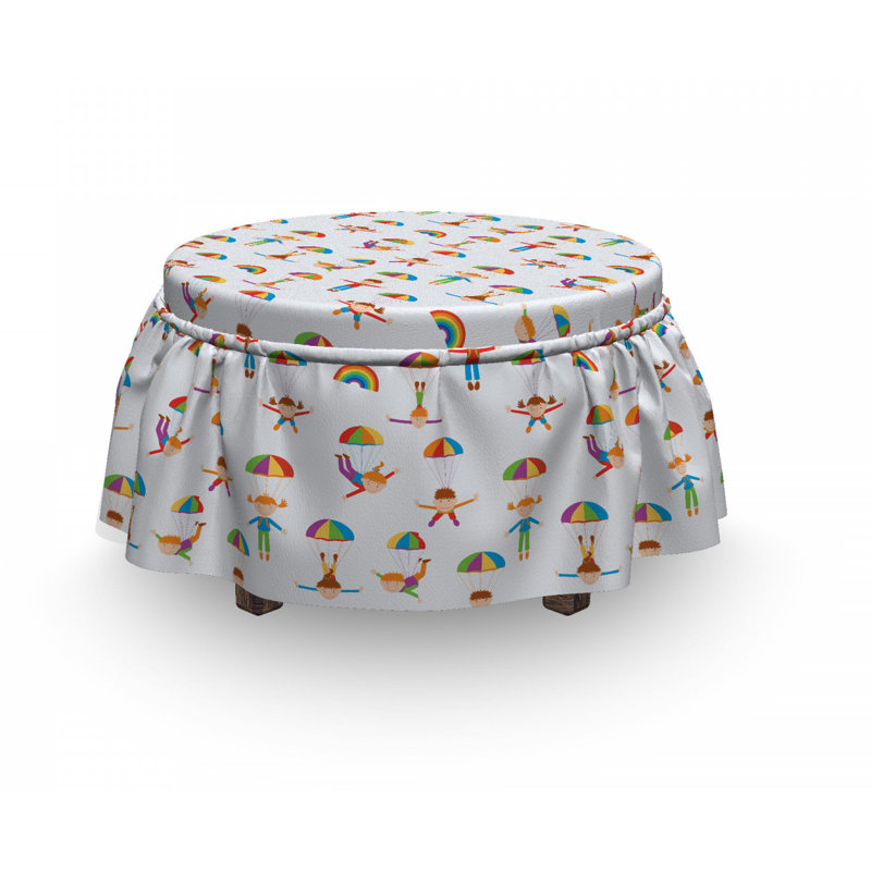Housse pour repose-pieds pour enfants avec passe-parachute
