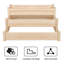 3 Tier Wood Raised Flower Bed