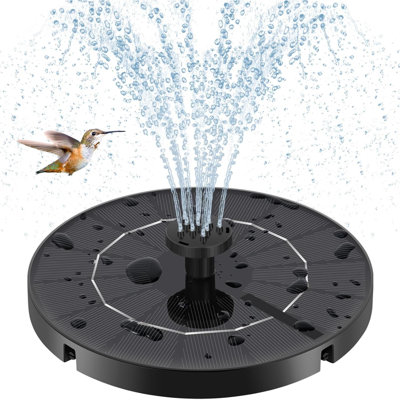 Solar Fountain For Bird Bath Solar Water Fountain With Multiple Nozzles & Fixed Pipesupgraded Version  Solar Water Pump Suitable For Bird Bath Garden Courtyard Fish Tank Outdoor
