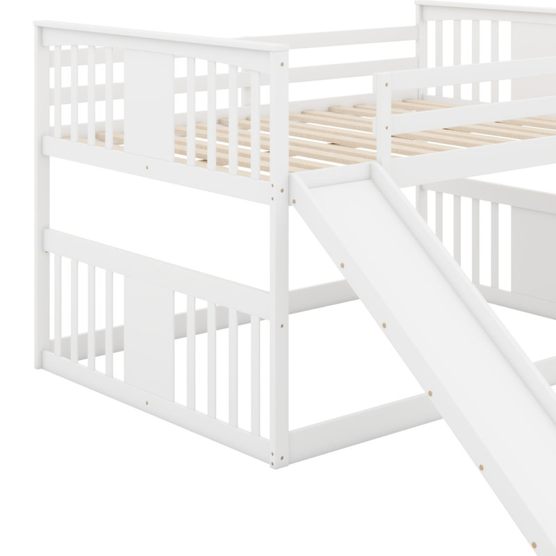 Ilidio Kids Full Over Full Bunk Bed, White