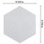 Carreau de porcelaine à motif hexagonal 9 po x 10 po Gaudi-50783796