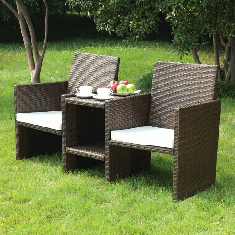 Denika 2 - Person Rattan Conversation Set