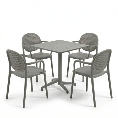 Plastic Patio Dining Set Table,