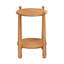 Pablo Solid Wood End Table with 2-Tier Storage