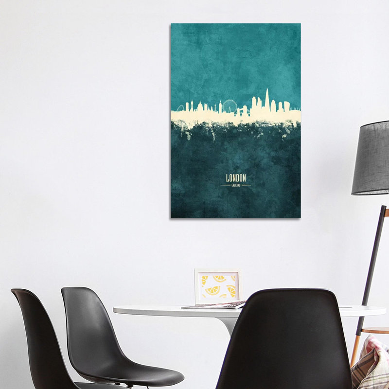 London England Skyline by Michael Tompsett - Wrapped Canvas Painting, 101.6 cm H x 66.04 cm W x 3.175 cm D