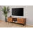 Modern TV Stand with Numerous Shelves, Walnut Finish, 59.1 x 19.7 x 16.1 inches | Crafted from 100% Pine Wood & 100% Metal Frame | Elegant Design for Additional Storage in Living Room & Entertainment Spaces