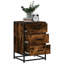 40cm W Metal Bedside Table-1167384357