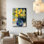 Art mural coloré sur toile florale, photos de fleurs abstraites modernes pour le salon, décoration murale, impression de peinture, décorations pour la maison, fabriquée aux États-Unis, prête à être suspendue