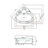 MIAMI 53" x 53" 2-Person White Corner Whirlpool Bathtub with Heater & Glass Front Panel