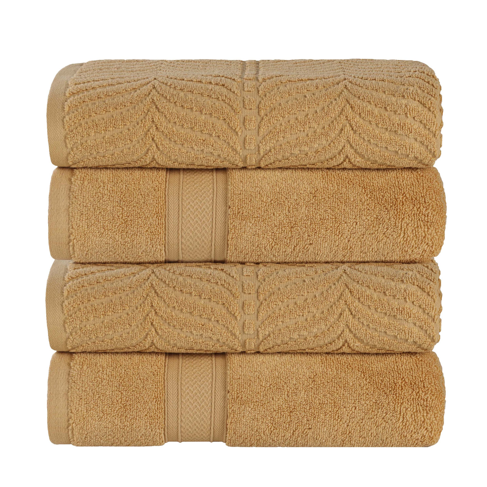 Orelia Cotton Bath Towel, Gold
