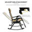 2 chaises berçantes d'extérieur, chaise berçante inclinable pliable-320971744