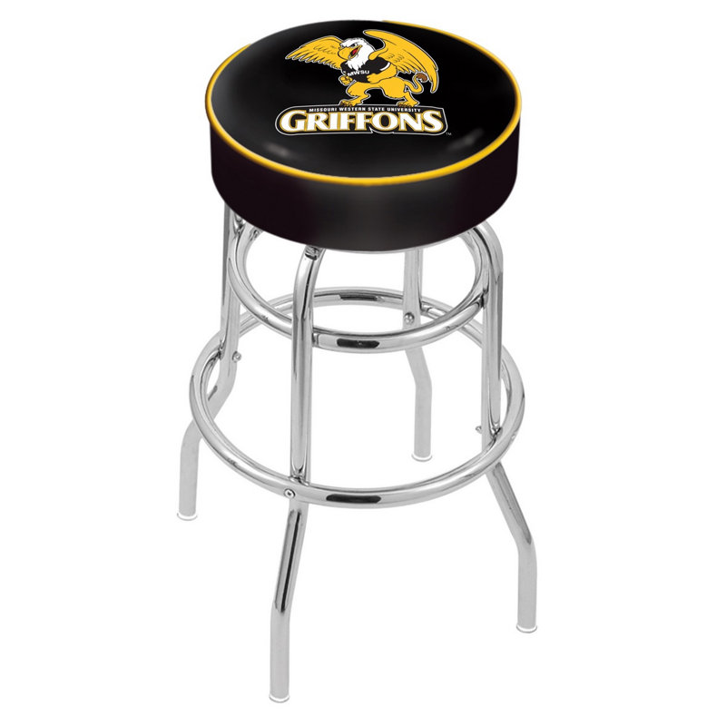 NCAA Swivel Bar & Counter Stool, Bar Stool (30" Seat Height), Nebraska
