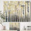 Forêt de bouleaux, art mural, impression de paysage de forêt dorée - Forêt de bouleaux dorés I-55949297-116167293