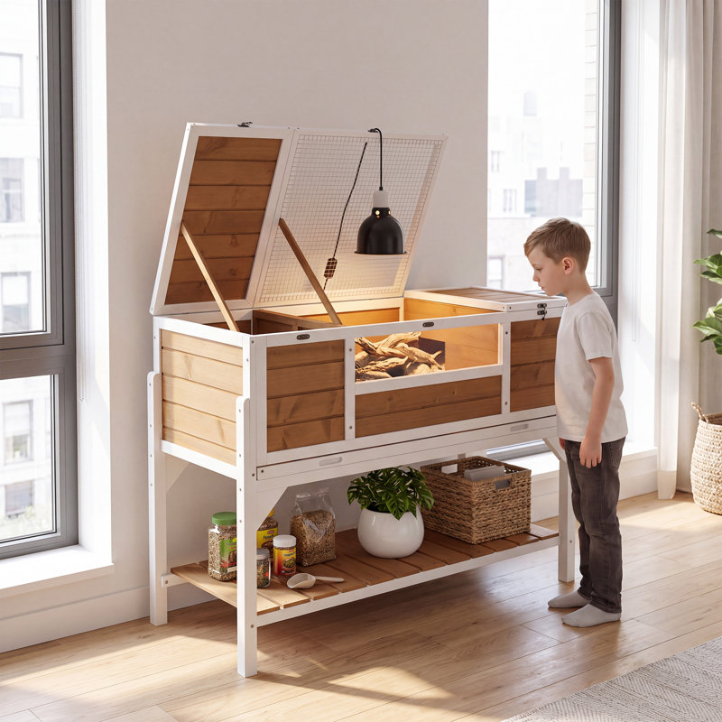 Habitat pour tortues en bois LAUSAINT Home
