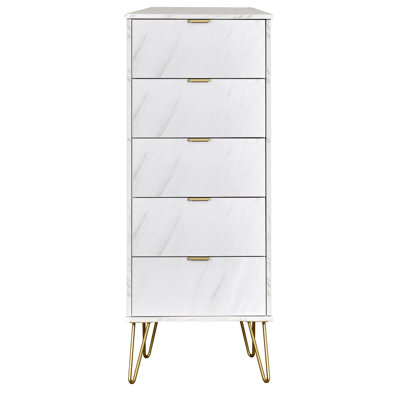 Fully Assembled Suri 5 Drawer 45Cm W