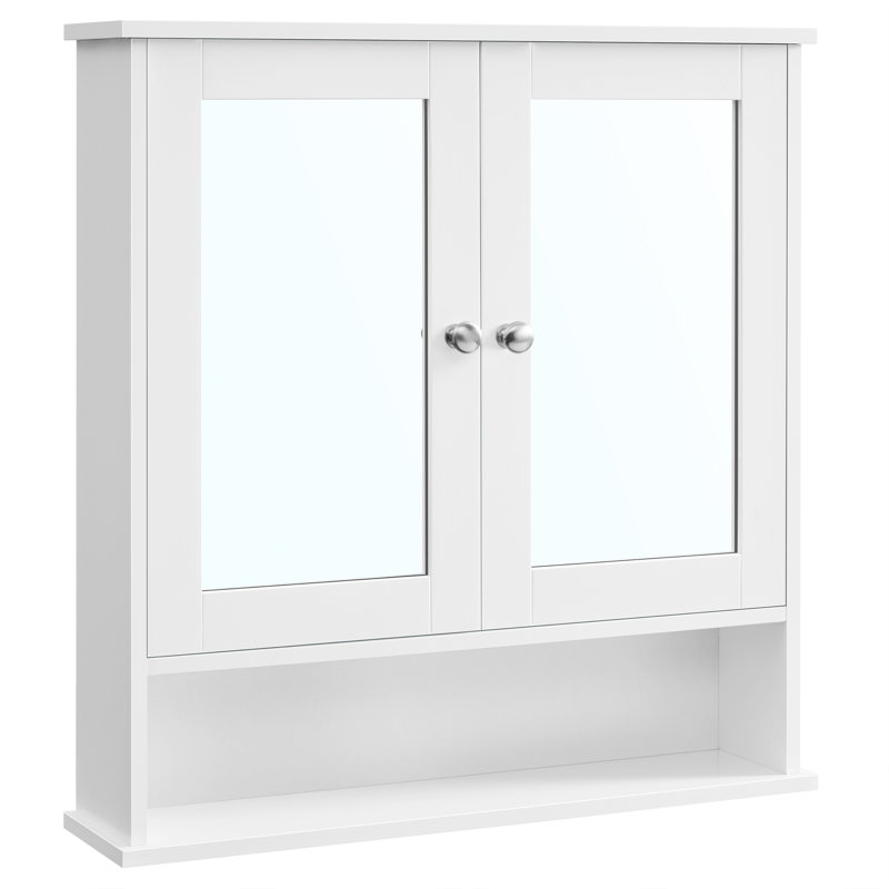 Refoel Bathroom Cabinet, White, 75cm H x 65cm W x 15cm D