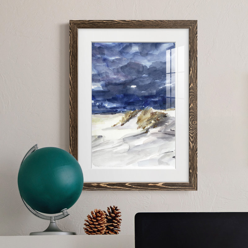 Stormy Front I Premium encadré mat - prêt à être accroché, H 24 po x l 20 po x P 1 po, Cadre gris foncé