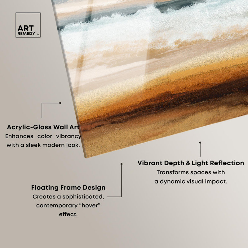 «Sandspit Shoreline Coastal Art», reproduction d'art par Art Remedy, H 20 po x l 30 po