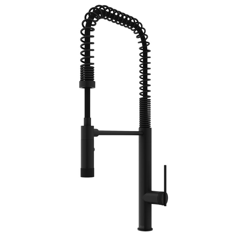 Sterling 23 H 1-handle Pull-Down 2-Function Sprayer Kitchen Faucet, Matte Black