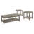 Transitional 3Pc Table Set Occasional Tables Living Room Furniture 1X Coffee Table And 2X End Tables