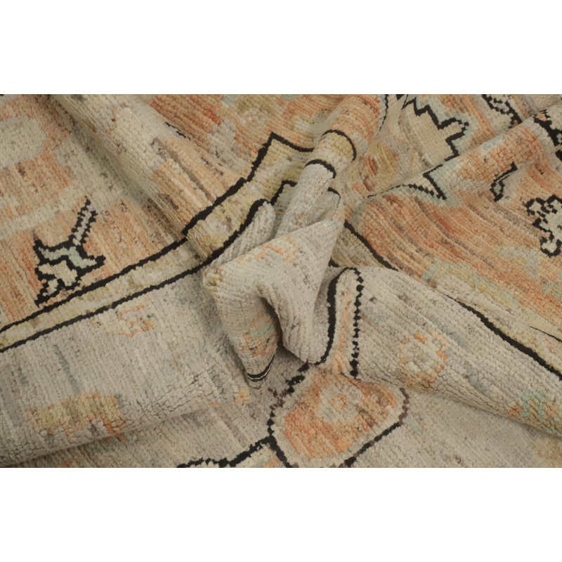 Tapis turc en laine fait à la main Oushak 8 x 12