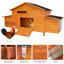 Grand poulailler en bois avec nichoir, toit imperméable et plateau amovible pour un nettoyage facile-31626854