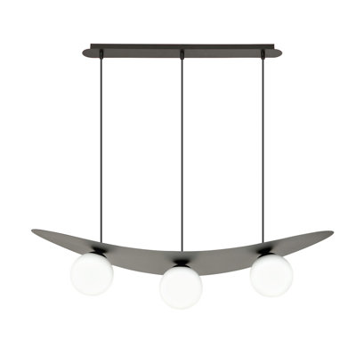 Olympia 3 - Light Black Kitchen Island Pendant