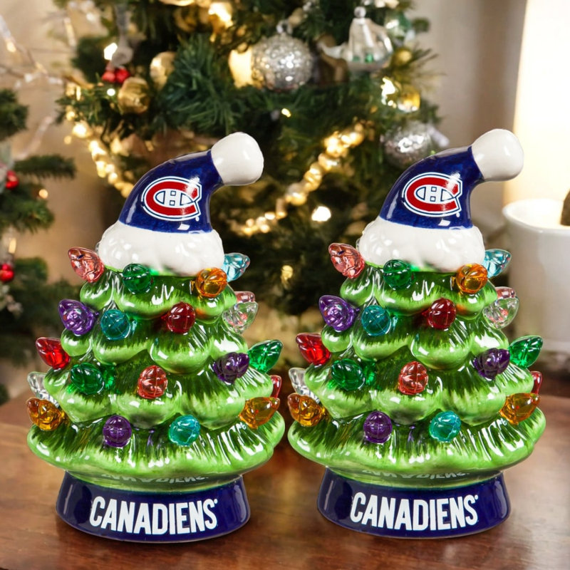 Mini arbre de Noël de table 4 po à DEL, Canadiens de Montréal