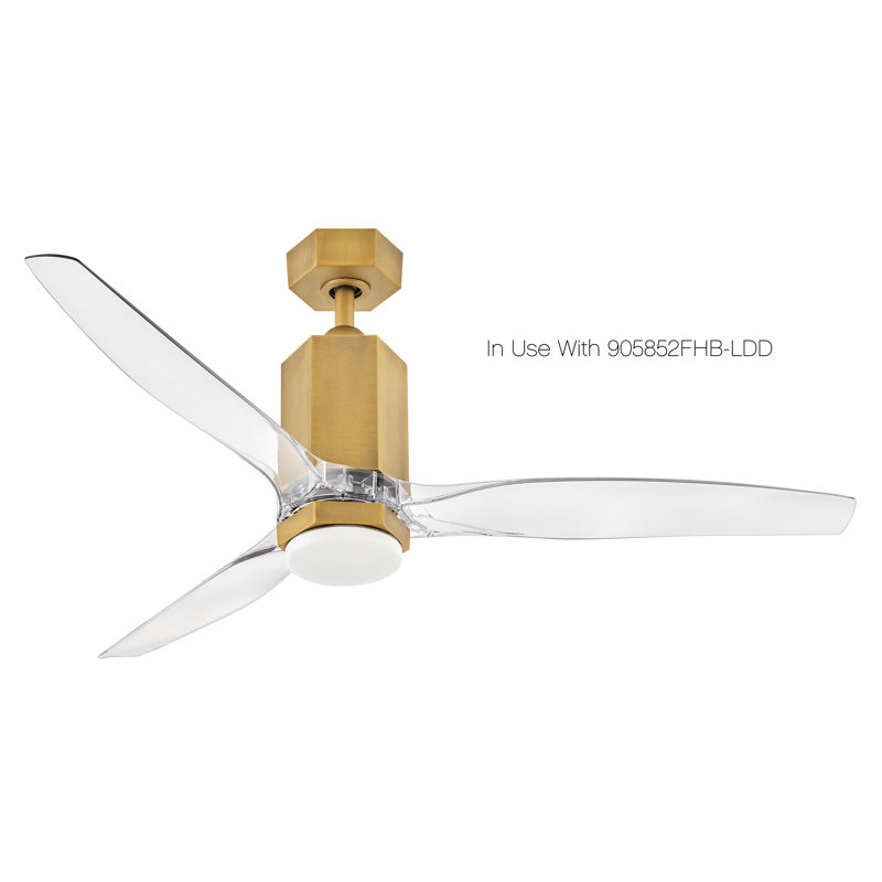 Facet Semi-Flush Mount Conversion Kit for the Downrods Ceiling Fan, Gold