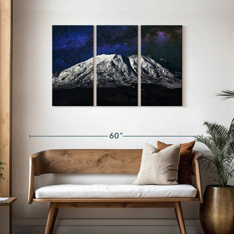 Nuit étoilée Alvord Mount St. Helens, H 28 po x l 45 po
