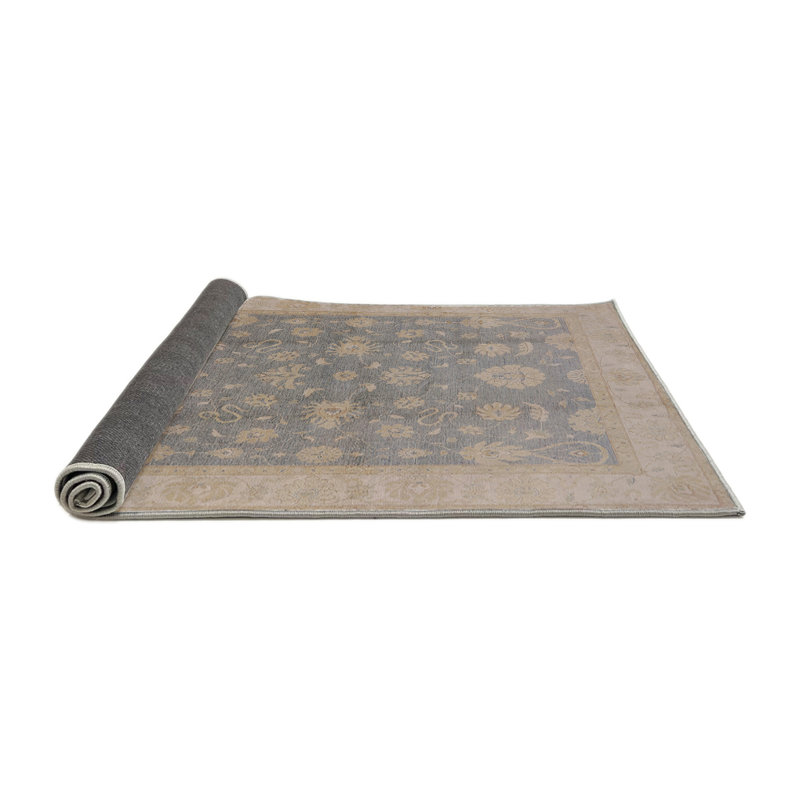 Tapis oriental bleu / brun Mads, Rond 6 pi