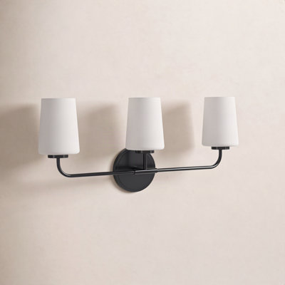 Fitz 3 Light Frosted Dimmable Vanity Light
