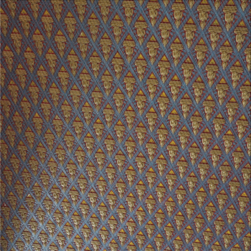 Tapis gris/brun tissé à la machine, Carré 5 pi